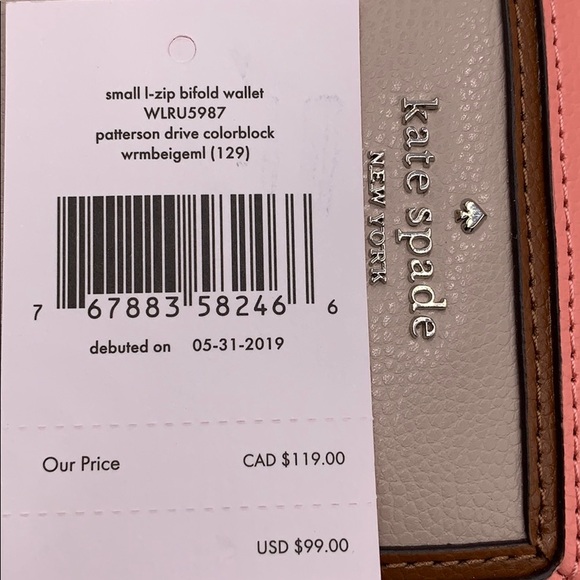 Kate Spade Patterson Drive Small Bifold Wallet - Picture 12 of 16